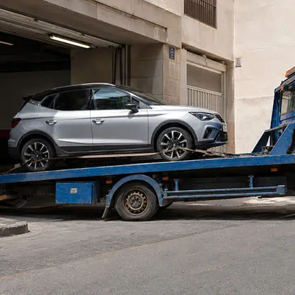 grua para rescate de coches en garajes de alicante